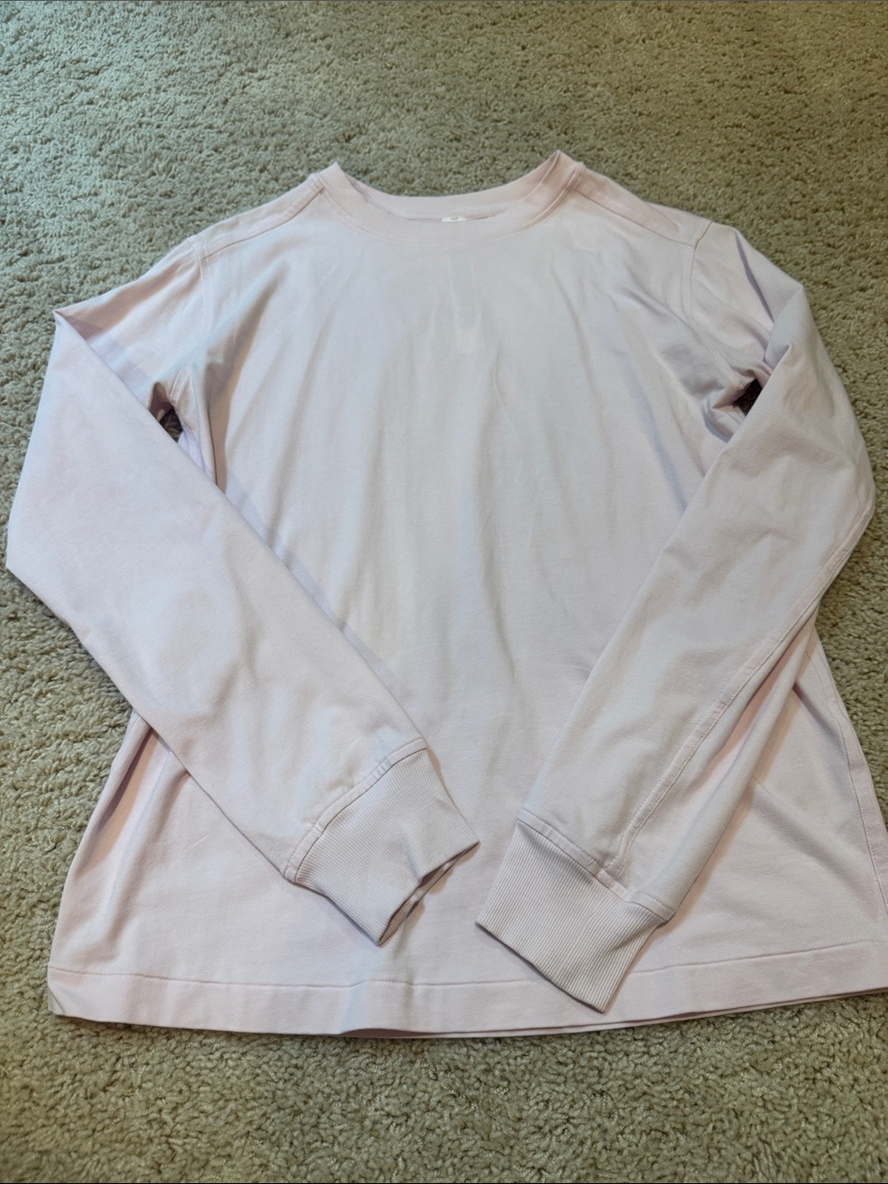 lululemon athletica Light Pink Crewneck Long-Sleeve Top
